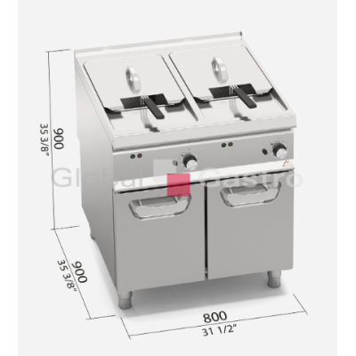 Elektrická fritéza SE9F22 8MS | Bertos 117099702
